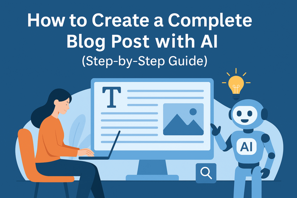 How to Create a Complete Blog Post with AI