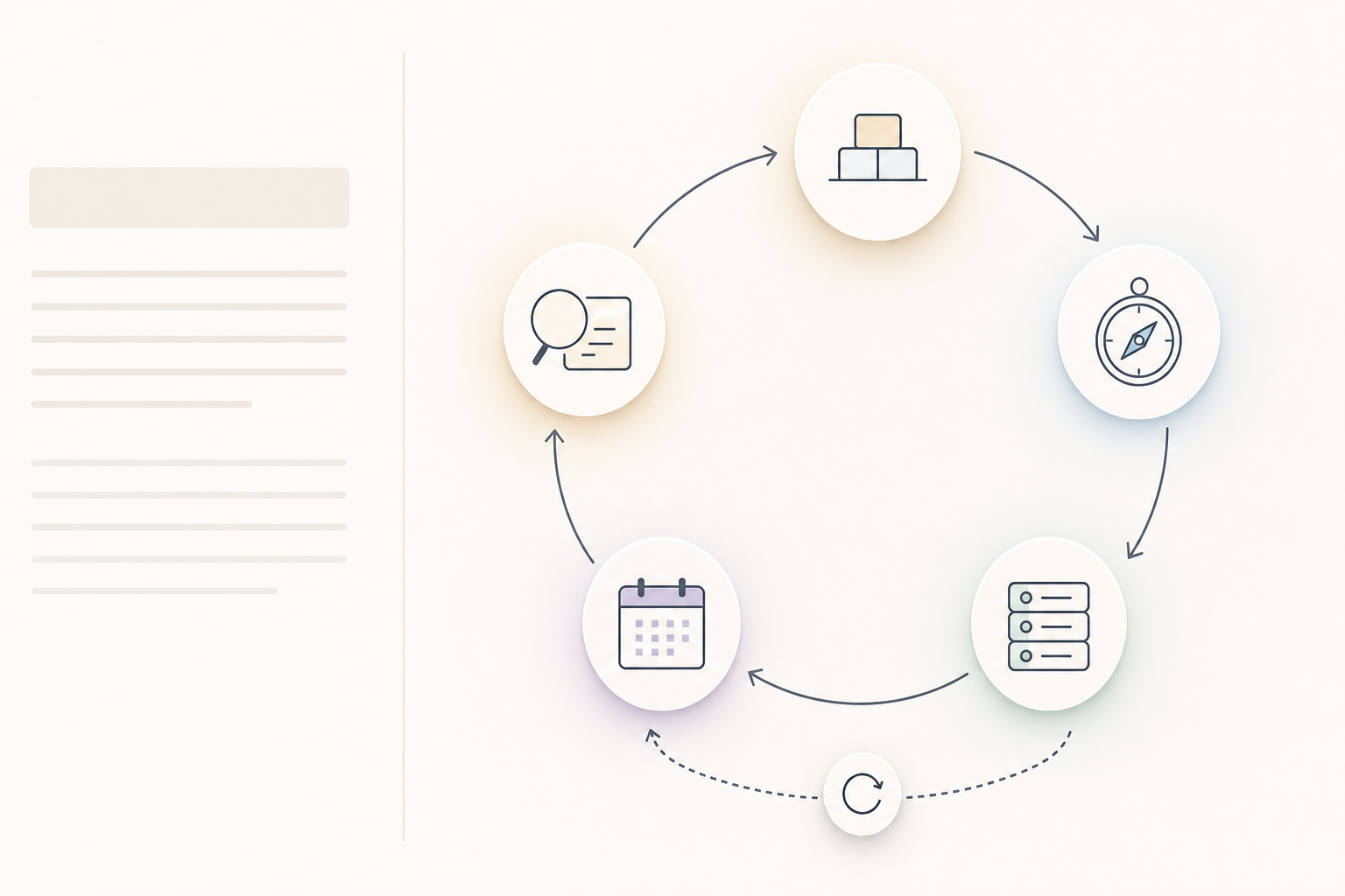Five-step 30-day content planning loop for a solo founder