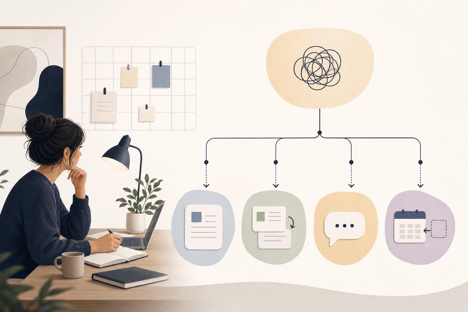 Busy-week content fallback decision tree