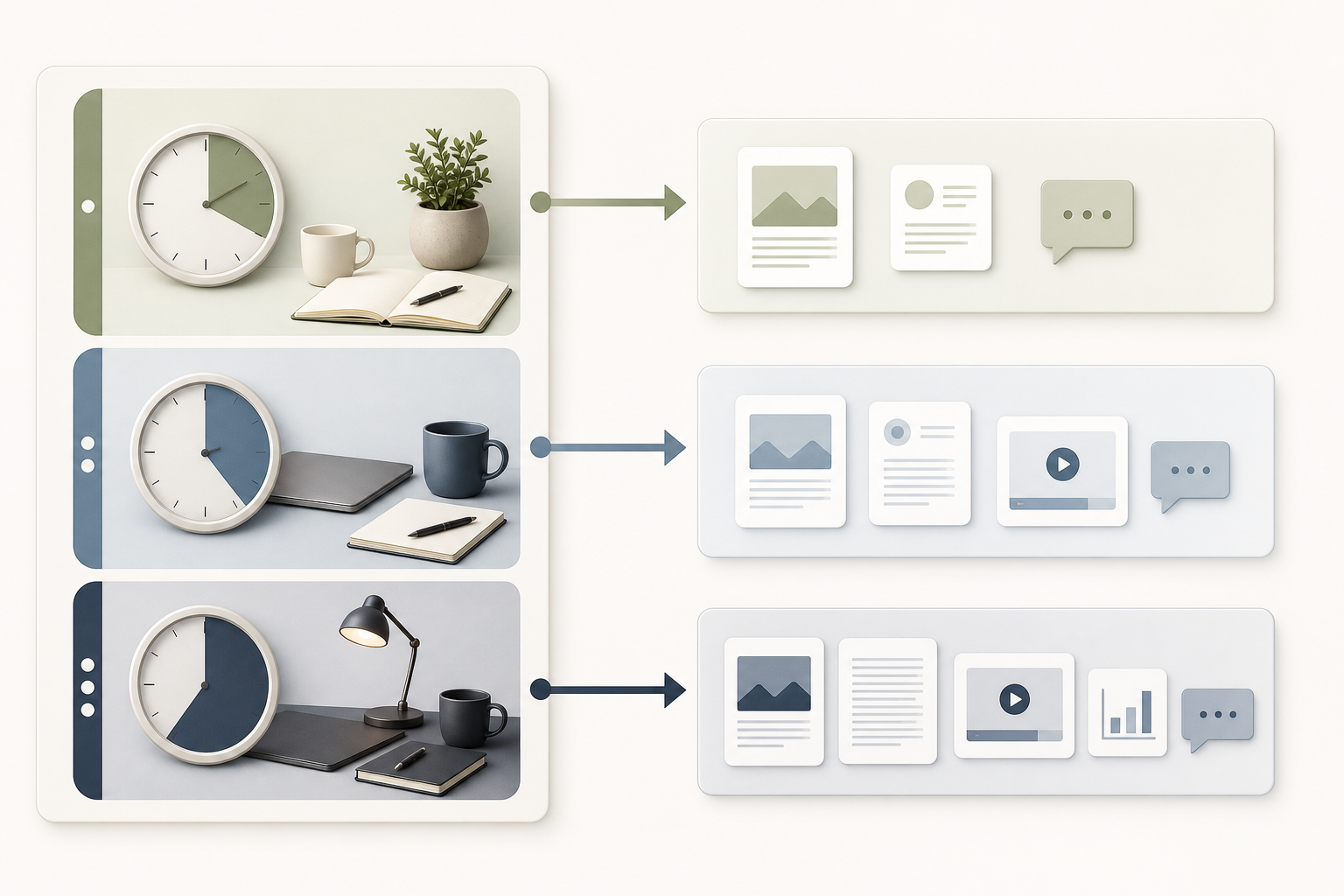 Three weekly content systems based on a founder